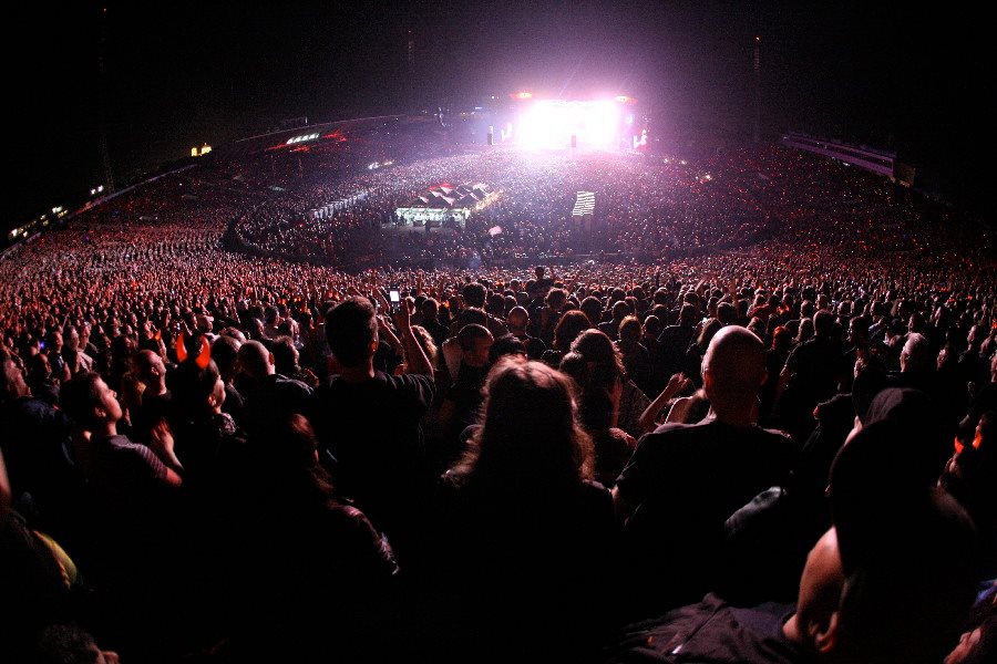 Снимка на концерт на AC/DC.